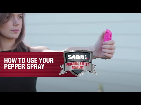 Krok za krokem, jak používat pepřový sprej Sabre Red