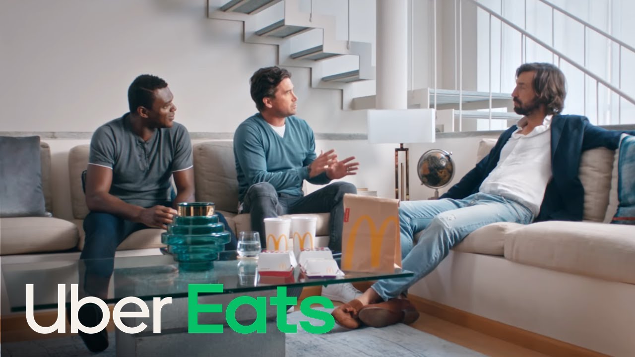 Marcel Desailly And Harry Kewell Argue Over Who Pirlo Should Support | Uber Eats - YouTube