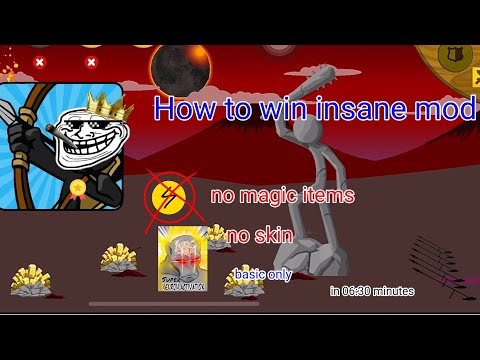 Stick War Legacy INSANE Mod Easy Win vs Final Boss no magic items,no hack