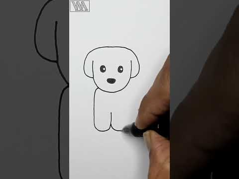 How To Draw a Cute Puppy 🐶 || Very Easy Puppy Drawing Tutorial || 