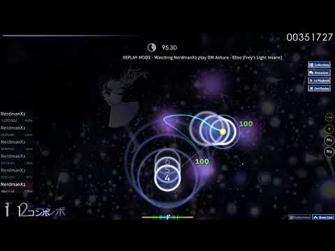 osu [DM-Ashura Elise] 4.37* 92.1% accuracy