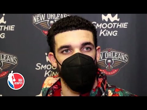 郎佐-鮑爾迴應鵜鶘隊防守的 "艱難之夜"｜NBA on ESPN (Lonzo Ball reacts to the 'difficult night' for the Pelicans on defense | NBA on ESPN)