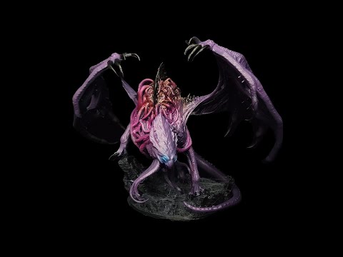 Painting An Elder Brain Dragon [Time Lapse]