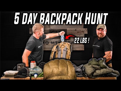 PACK DUMP! (5 day Backcountry ELK HUNT)
