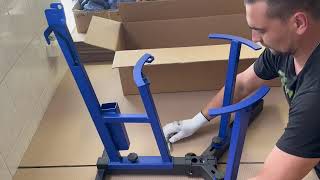 Montážní kruh - přezouvačka na pneu motokros MX777 MX EAGLEFAST pro velikosti kol od 16" do 21"barva černá/červená