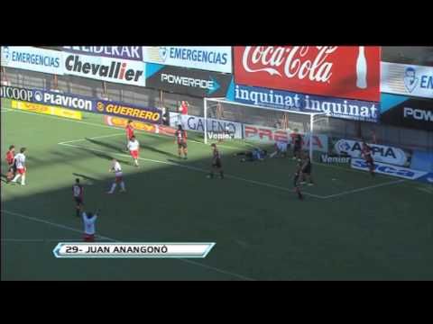 Gol de Anangonó. Argentinos 1 - Newell's 2. Torneo Inicial 2012. Fecha 19. Fútbol Para Todos