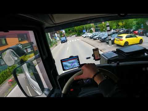 POV Driving Scania R450 Streamline. Germany