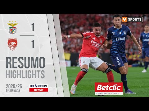 Resumo: Benfica 1-1 Santa Clara (Liga 25/26 #5)