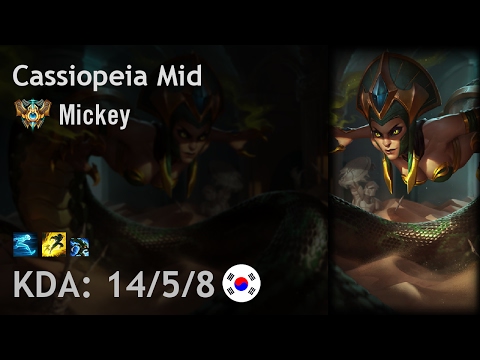 Cassiopeia Mid vs Ekko - Mickey - KR Challenger Patch 7.3