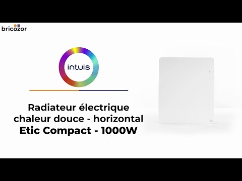 Radiateur électrique chaleur douce Etic compact digital horizontal Noirot