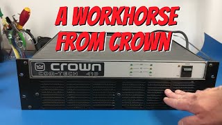 Video thumbnail for Crown Com-Tech 410 Amplifier Overview and Tour by Audio Nautica