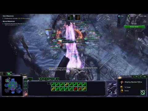 Starcraft LotV Co-op - Temple of the Past Solo (Raynor, Brutal)