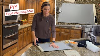 FYY Food Warming Mat, heats quick with 6 settings!#food #foodwarmer #kitchenitems