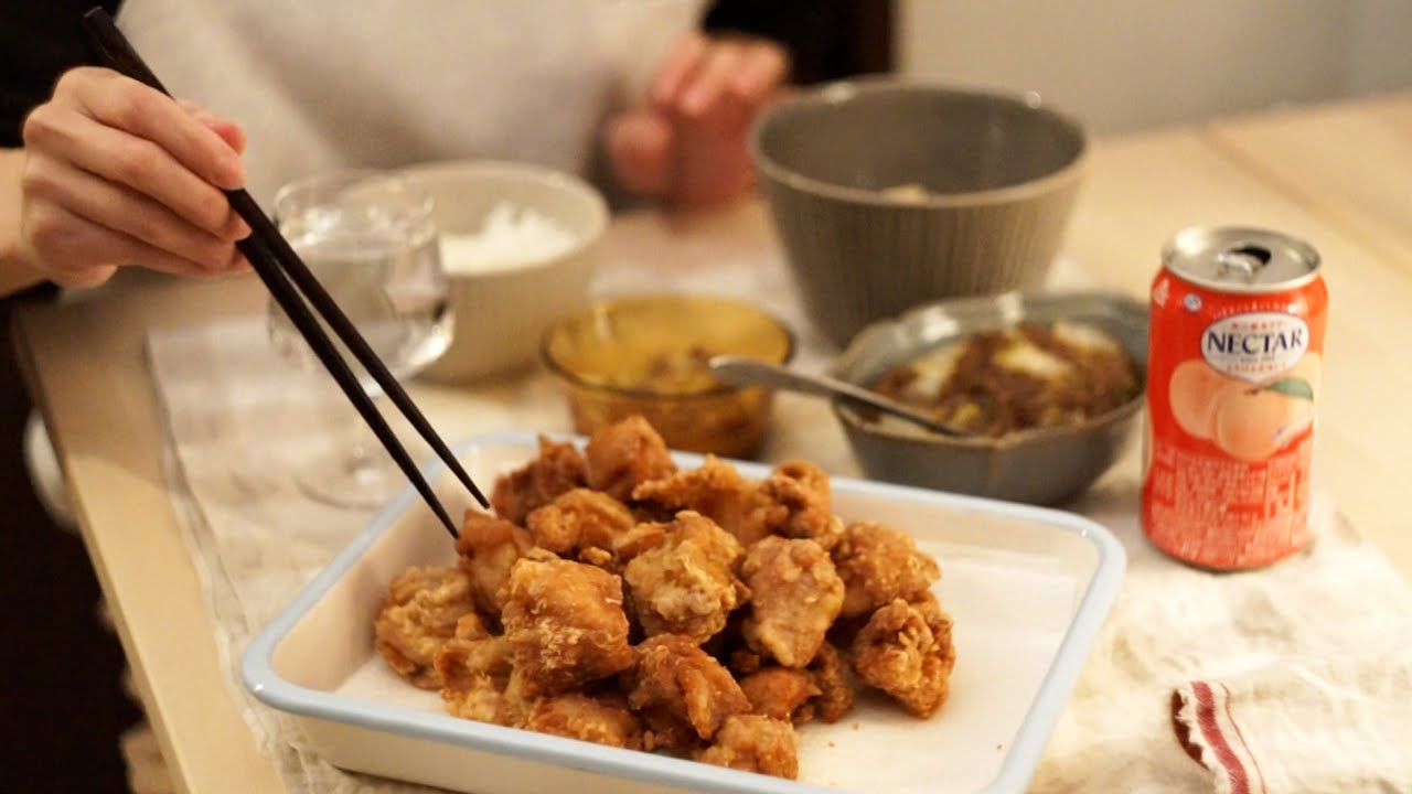 唐揚げご飯を食べてお腹も心も満たす1日