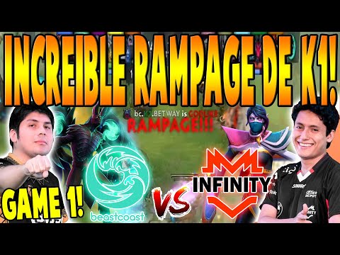 BEASTCOAST vs INFINITY [GAME 1] BO3 - Increible Rampage de K1 - DPC SA TOUR 3 2022 DOTA 2