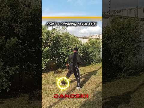Feint spinning hook kick #mma #tutorial #yt #usa #martialarts #youtubeshorts #viral #ytshorts #short