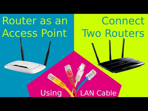 Router as WiFi Access Point WiFi Range Extender Repeater Connect Two Routers LAN to LAN Same Network Video