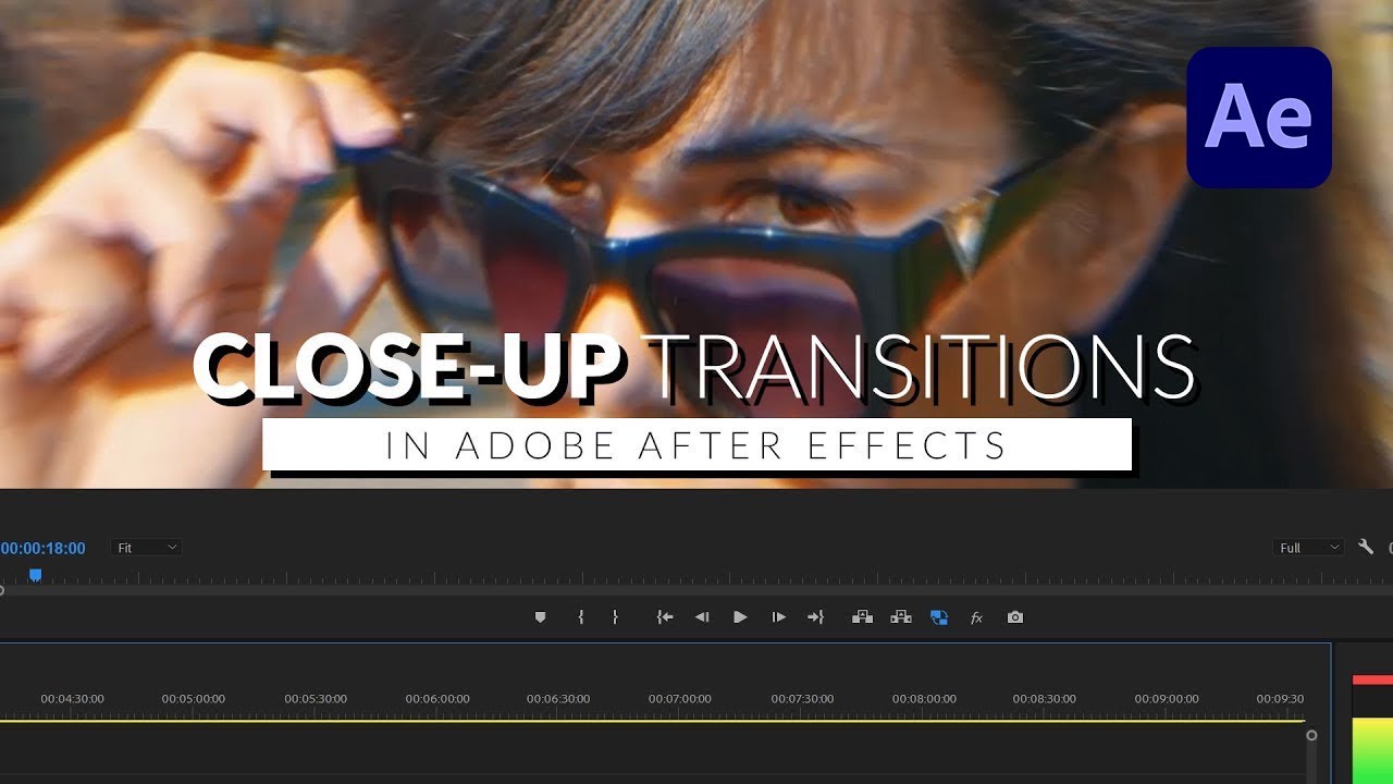 Epic Close up Zoom Transition in Adobe After Effects