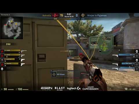 Forest 3 USP-S HS saves NiP from 16-0 - Astralis vs NiP