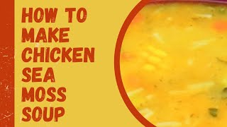 Delicious Chicken Leek Sea Moss Soup Recipe for my Sister