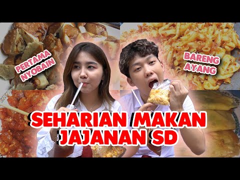 PERTAMA KALI MAKAN JAJANAN SD HARUS DISUAPIN VILMEI!!