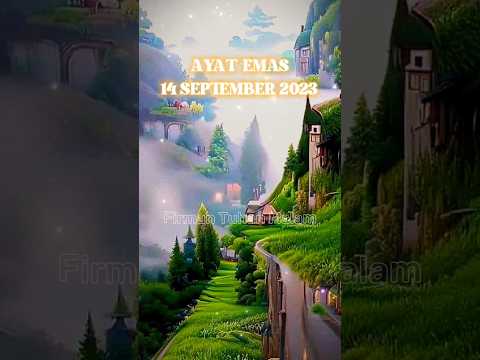 AYAT EMAS HARI INI 14 SEPTEMBER 2023 | Firman Tuhan Malam