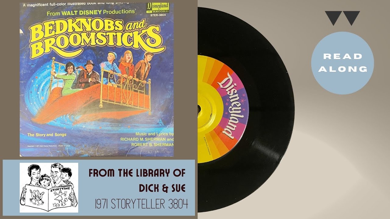 Bedknobs and Broomsticks (1971) | Disneyland Storyteller 3804 | Read-Along Vinyl Record