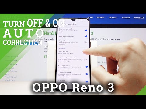 How to Enter Auto-Correction in OPPO Reno 3 – Find Keyboard Settings