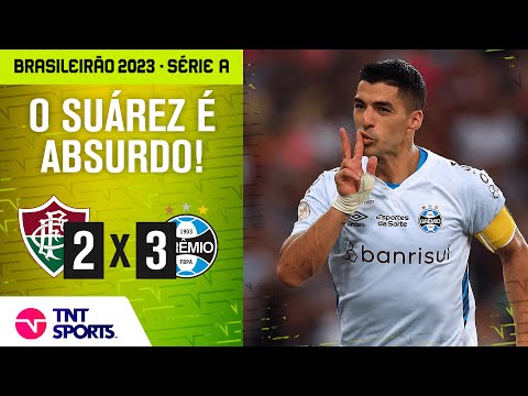 SUÁREZ FAZ GOL DE CAVADINHA E GRÊMIO TERMINA EM 2º NO BRASILEIRÃO - FLUMINENSE 2 X 3 GRÊMIO