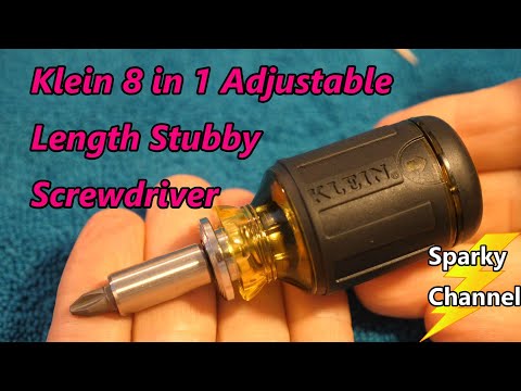 Klein 8 in 1 Stubby Adjustable Length Screwdriver 32308 Review