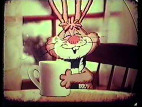Vintage Nestle Quik Commercial with Nestle Quik Bunny