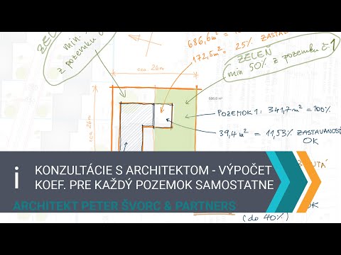 konzultácia s architektom: 2 malé pozemky a výpočet koeficientov