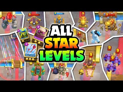 ALL CARDS EVERY STAR LEVEL 1, 2 & 3 SKIN GAMEPLAY! | Clash Royale | ALL STAR LEVELS & HOW TO GET!