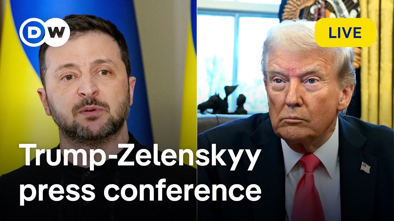US President Trump and Ukraine's President Zelenskyy hold press conference | DW News