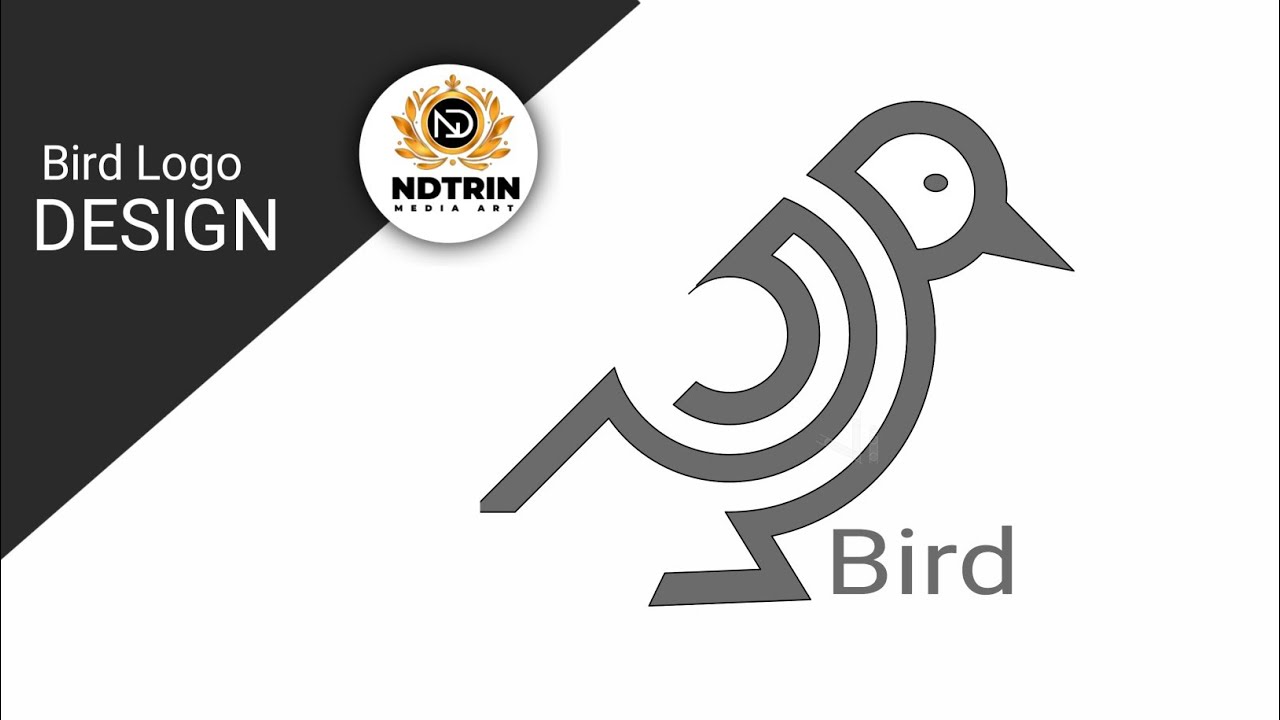 Vector ink bird logo design tutorial | vector technique