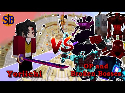 Yoricchi vs OP and Broken Bosses | Minecraft Mob Battle