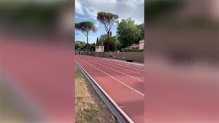 Marcell Jacobs, l’impressionante sprint in allenamento all’Acquacetosa