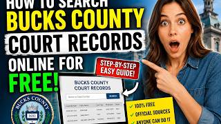 How to search Bucks County court records online for free