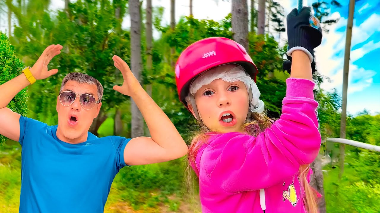 Nastya's most enjoyable trip with mom and dad