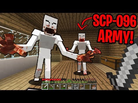 SCP-096 ARMY TAKES OVER OUR MINECRAFT BASE... (Scary Minecraft Video)
