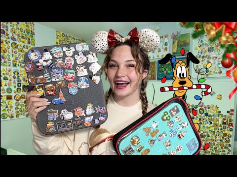 Keep Or Trade: Christmas Disney Pin Collection Tour & Organizing NEW Pins!