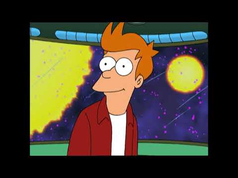 Fry moves the stars for Leela