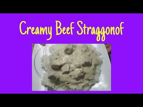 CREAMY BEEF STROGANOFF