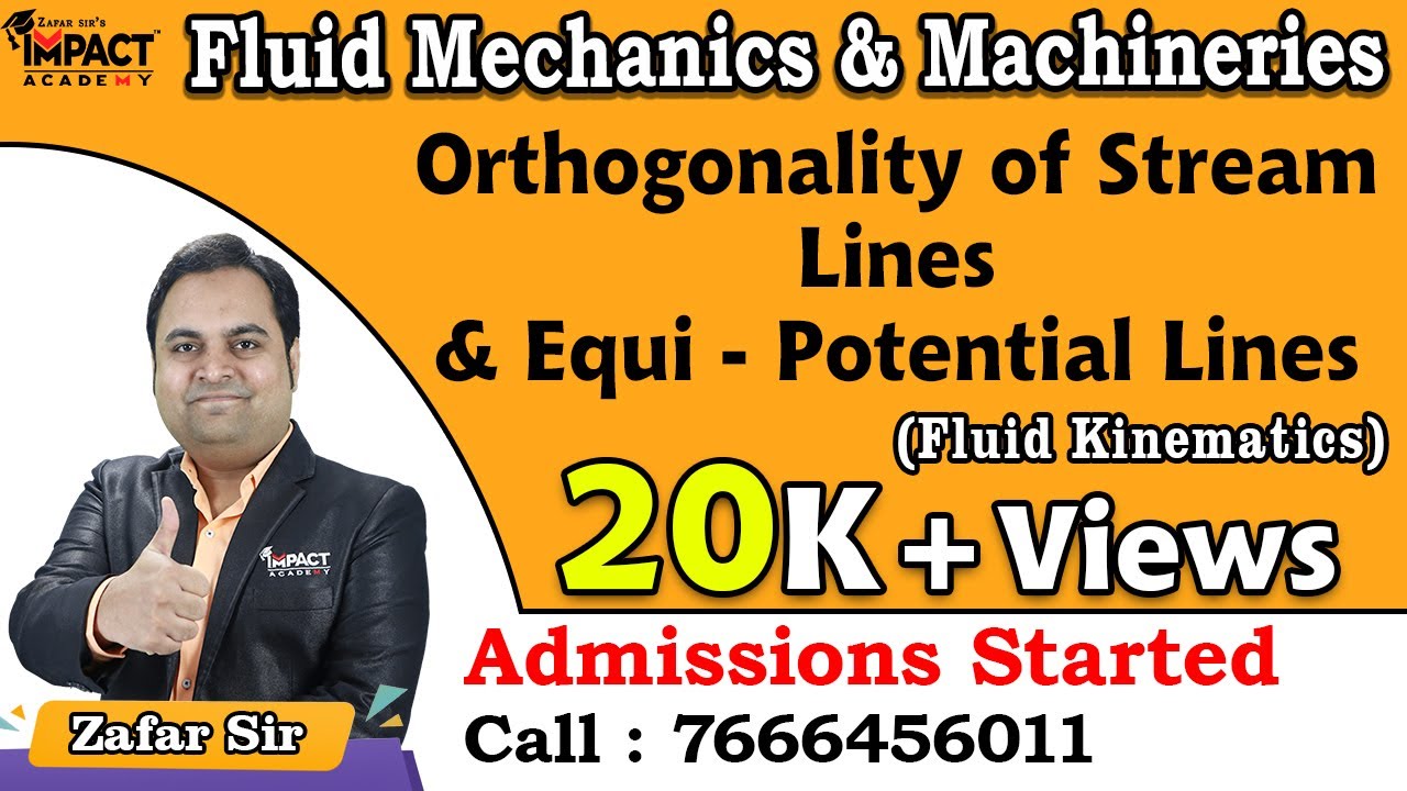Orthogonality of Stream Lines & Equi - Potential Lines  | Fluid Kinematics | FMM #engineering #2025