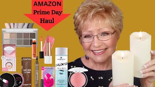 AMAZON PRIME DAY HAUL 2024 #beauutyfavorites #flamelesscandles #beauty #maturebeauty