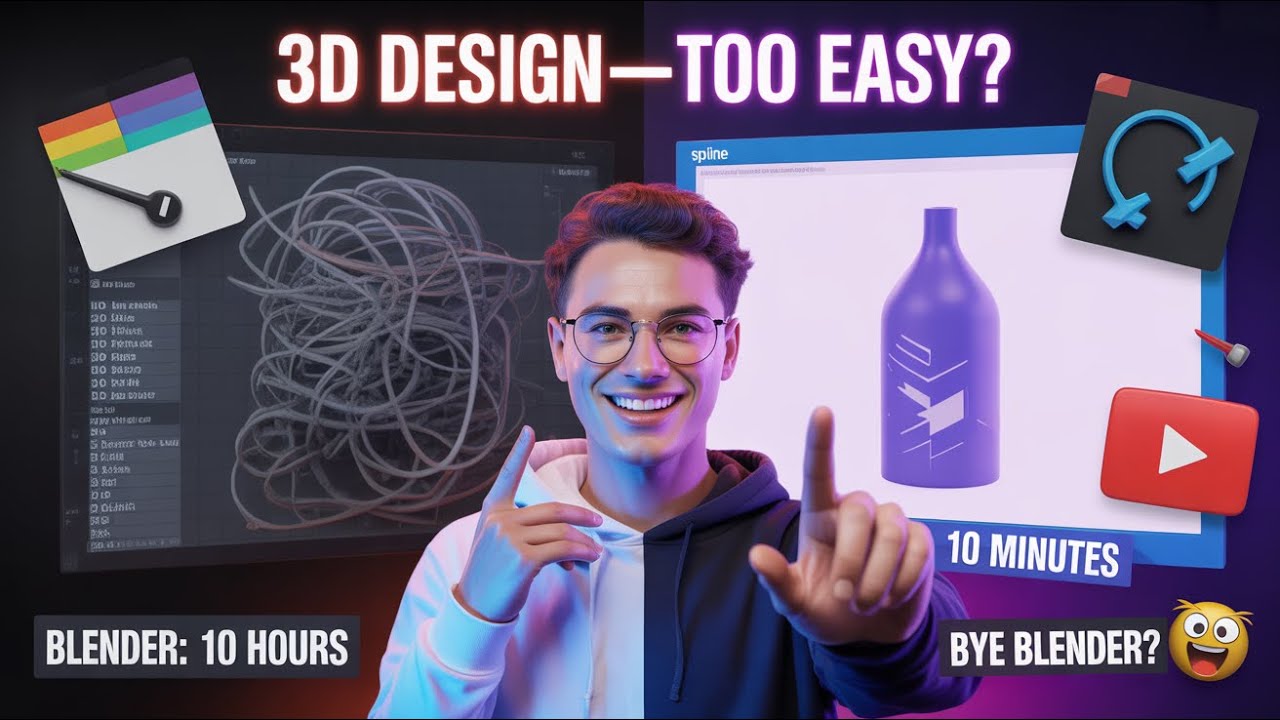 This 3D Tool is Killing Blender (Spline AI is TOO EASY)