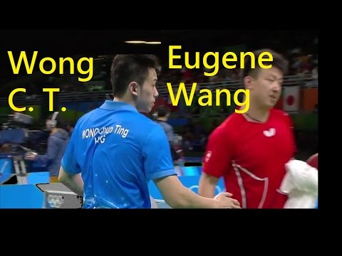 [TT sngl] Day3,morning, Table4, Eugene Wang(CAN)-Wong ChungTing(Game1,2)