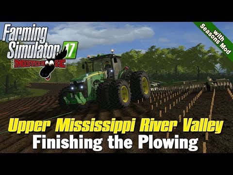 Farming Simulator 17 | Plowing on Upper Mississippi River Valley map with Seasons Mod