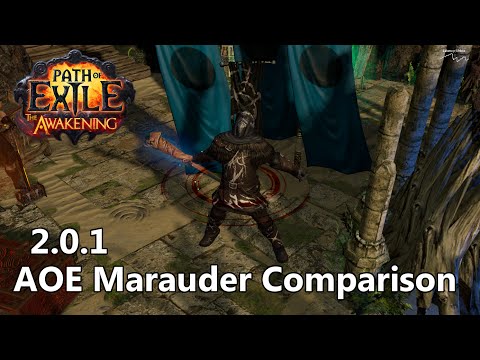 [2.0.1] Path of Exile: AoE Marauder Comparison