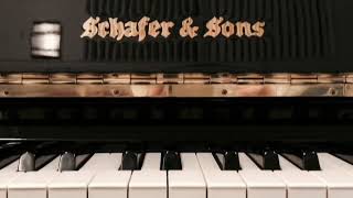 Video thumbnail for 1987 Schafer & Sons High Gloss Black Studio Upright Piano by Linton Milano Piano